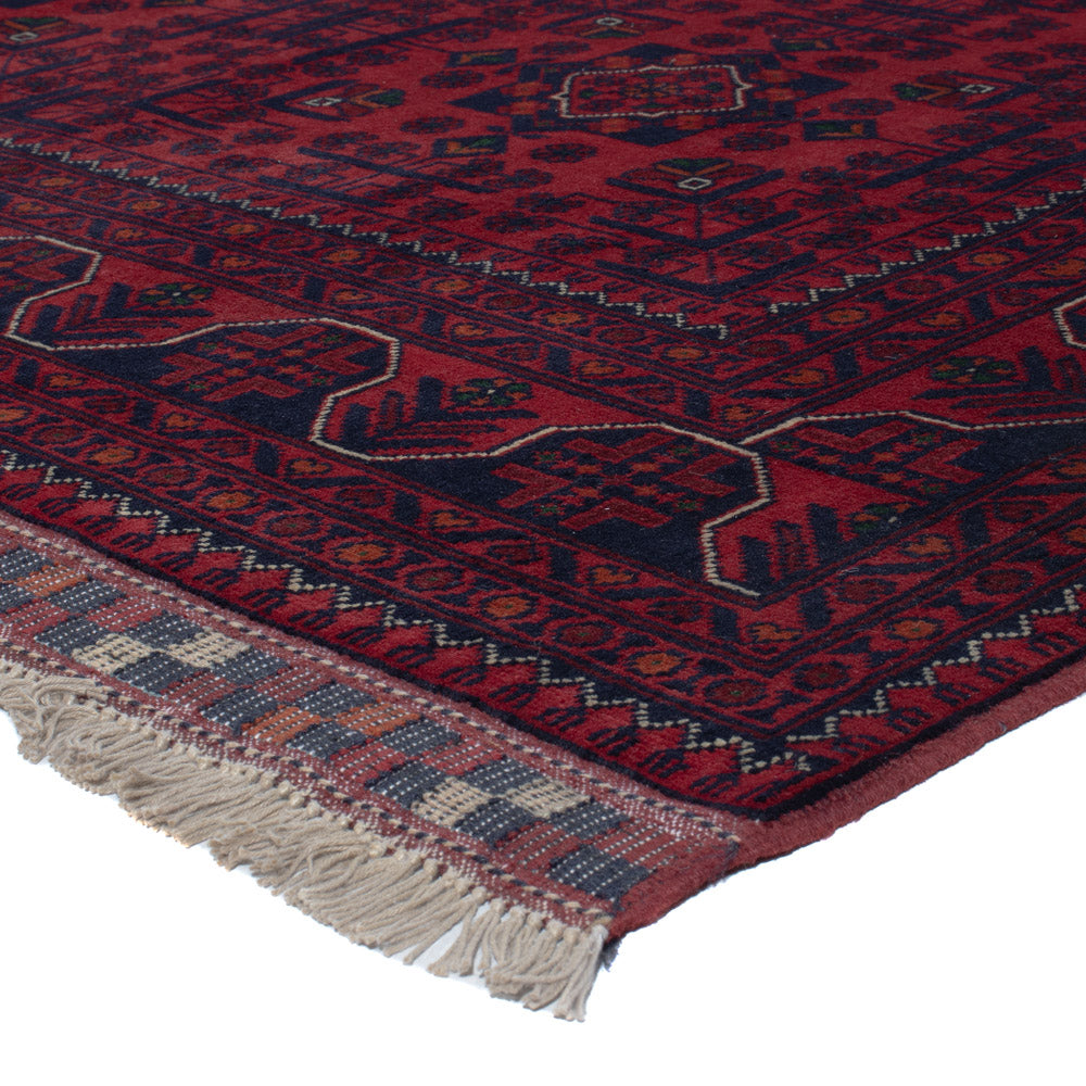 Afghan Rug - Kunduz - 300 x 198 cm - dark red