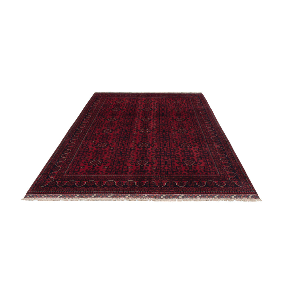 Afghan Rug - Kunduz - 300 x 198 cm - dark red