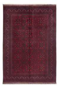 Afghan Rug - Kunduz - 300 x 202 cm - dark red