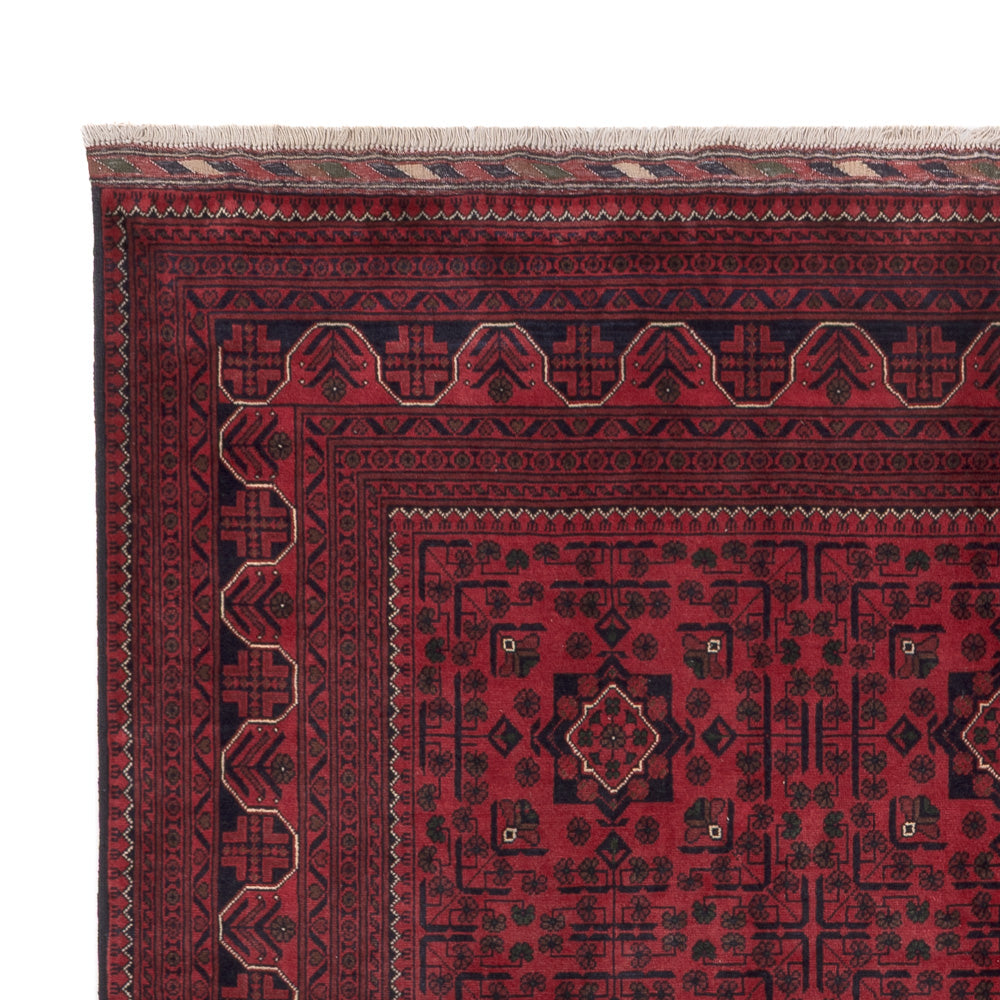 Afghan Teppich - Kunduz - 295 x 198 cm - dunkelrot