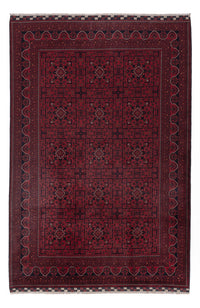 Afghan Rug - Kunduz - 300 x 197 cm - dark red