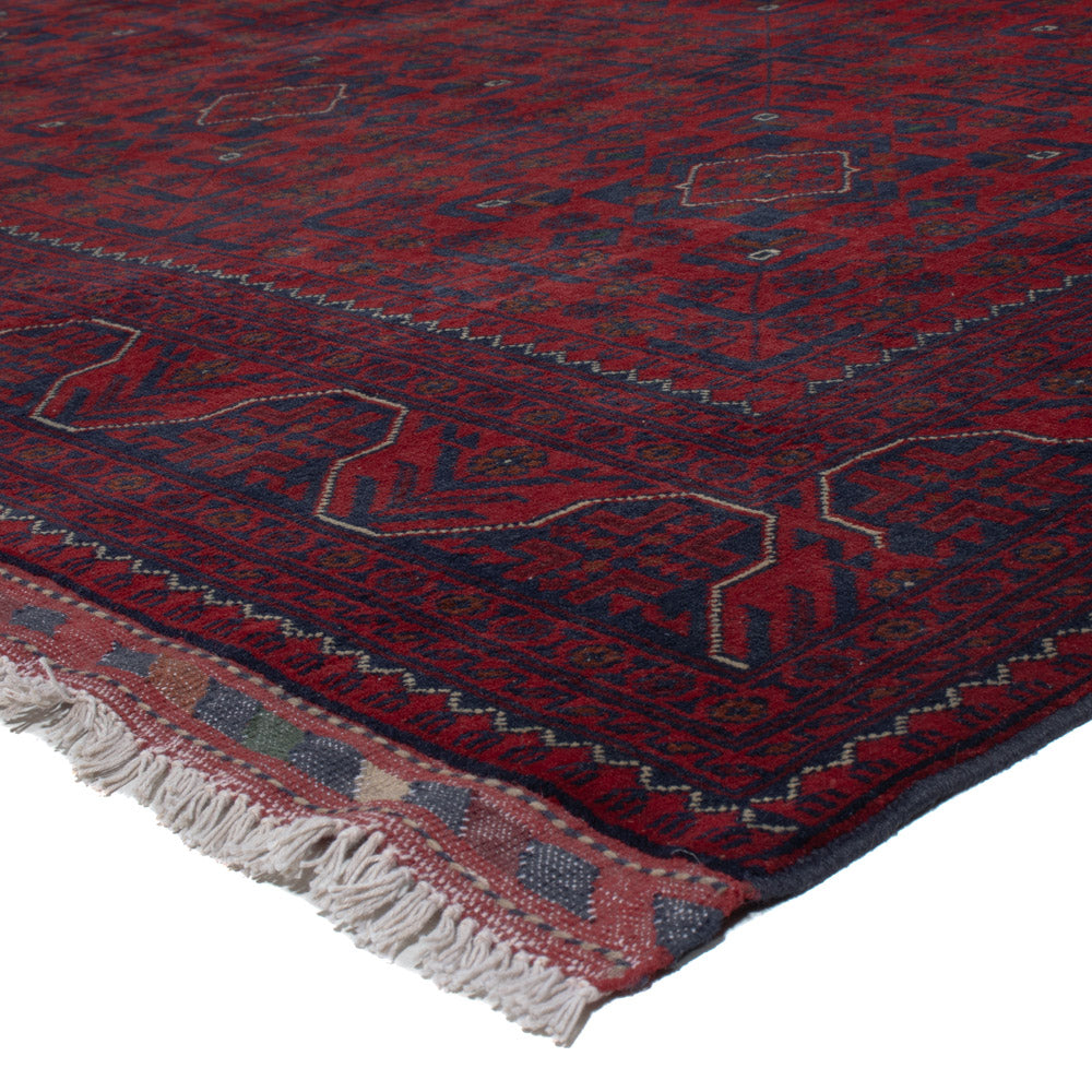 Afghan Rug - Kunduz - 307 x 197 cm - dark red