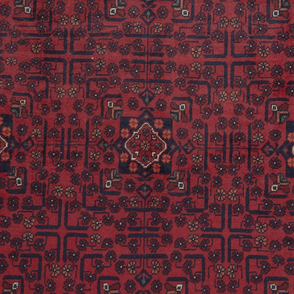 Afghan Teppich - Kunduz - 290 x 199 cm - dunkelrot
