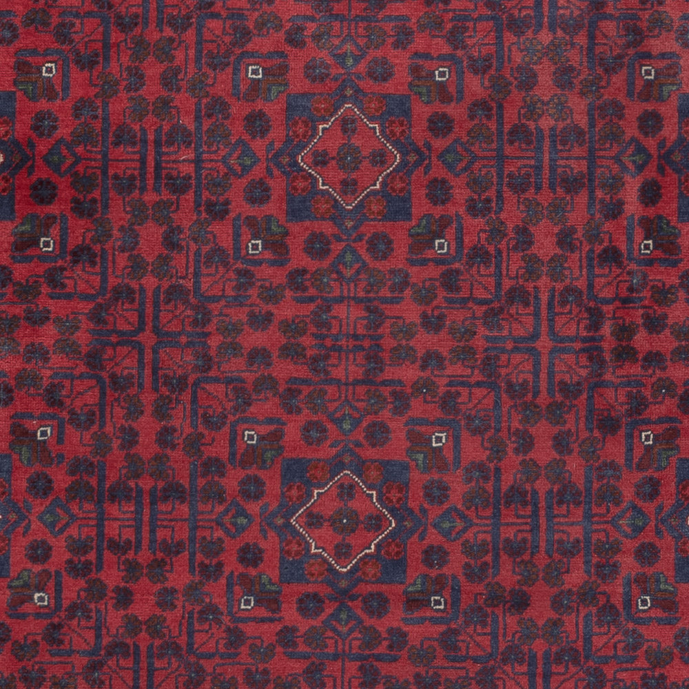 Afghan Teppich - Kunduz - 301 x 200 cm - dunkelrot