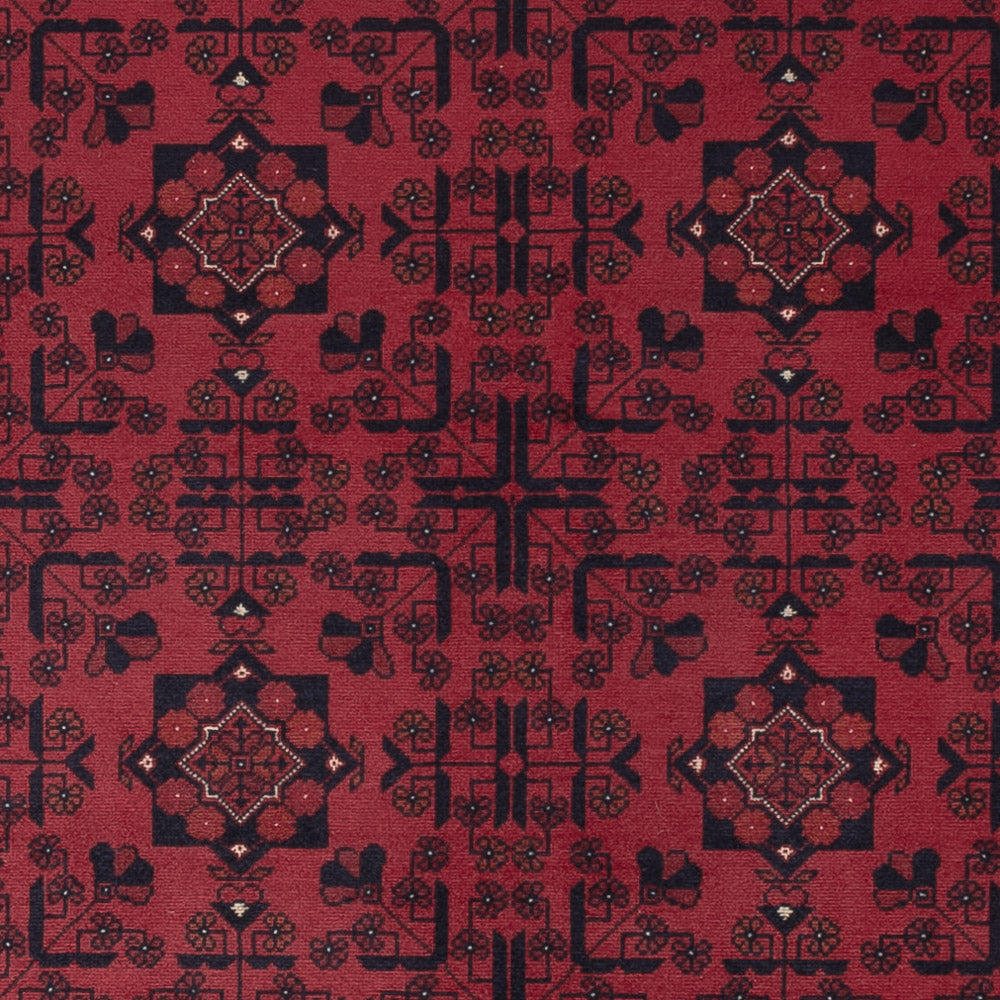 Afghan Rug - Royal - 288 x 202 cm - dark red