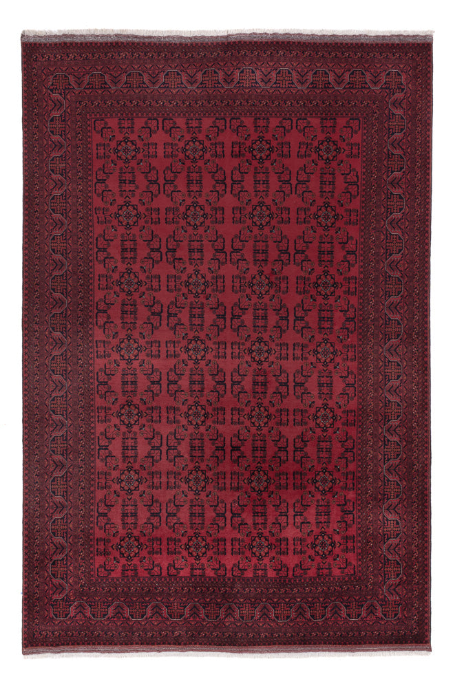 Afghan Rug - Royal - 290 x 197 cm - dark red