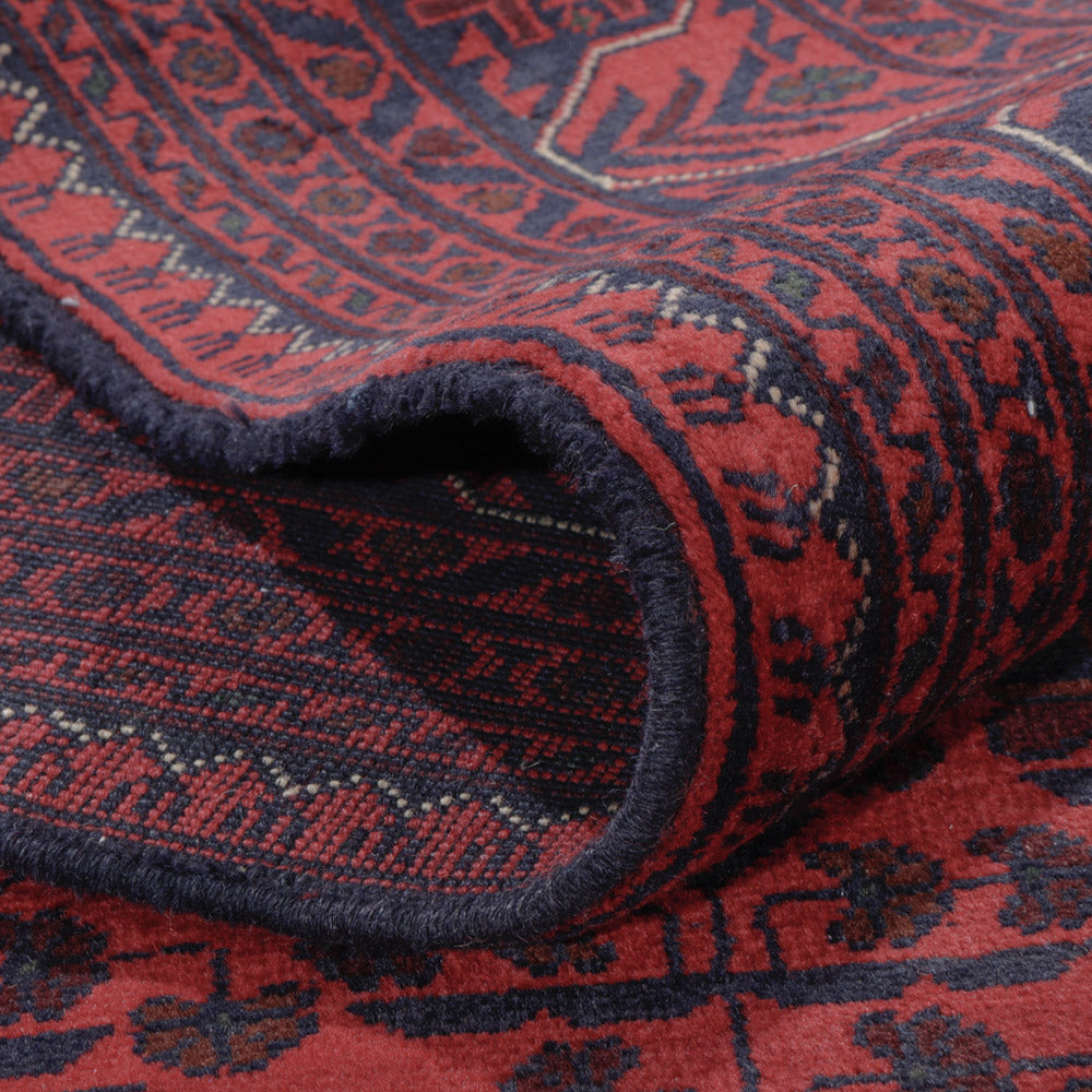 Afghan Rug - Kunduz - 295 x 197 cm - dark red