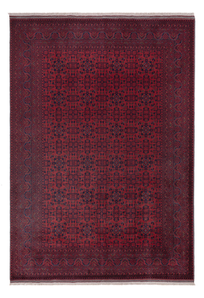 Afghan Rug - Royal - 290 x 201 cm - dark red