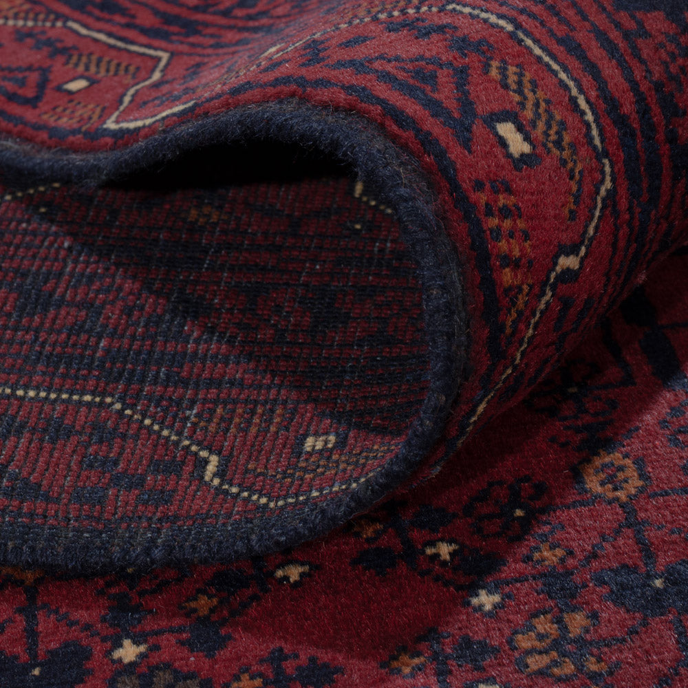 Afghan Rug - Kunduz - 280 x 184 cm - dark red