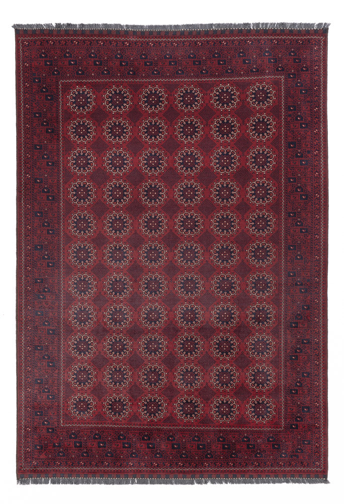 Afghan Rug - Kunduz - 283 x 199 cm - dark red