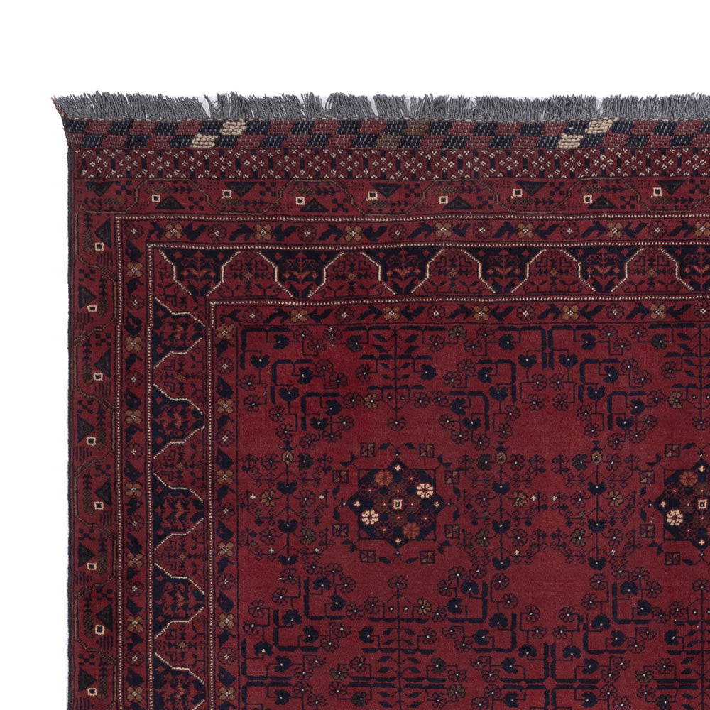 Afghan Rug - Kunduz - 298 x 202 cm - dark red