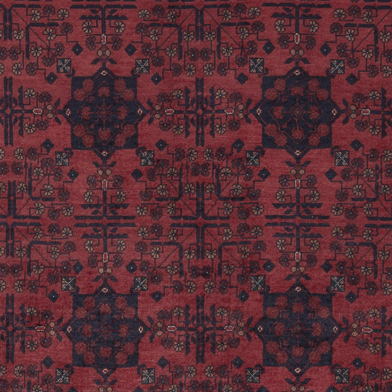 Afghan Rug - Royal - 294 x 209 cm - dark red