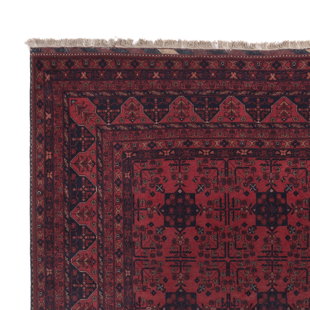 Afghan Rug - Royal - 294 x 209 cm - dark red
