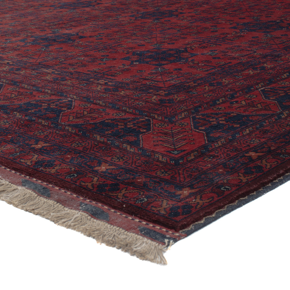 Afghan Rug - Royal - 294 x 209 cm - dark red