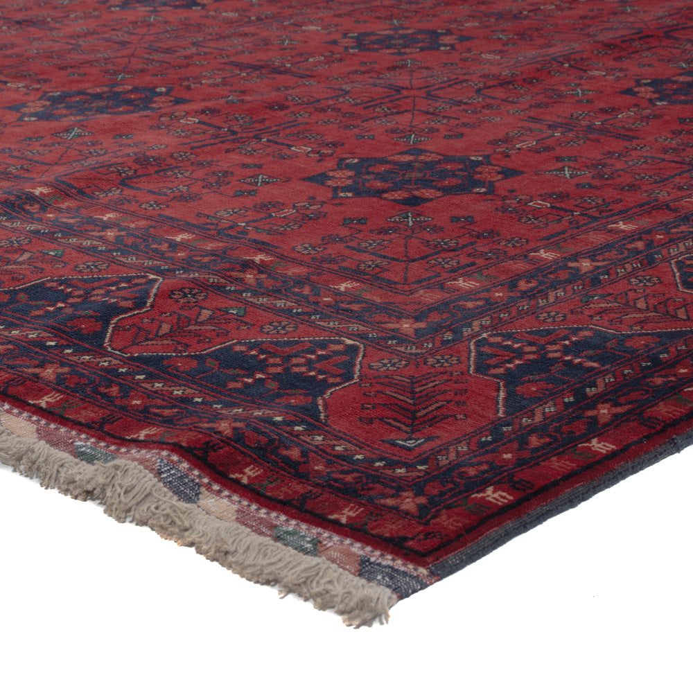 Afghan Rug - Royal - 302 x 193 cm - dark red