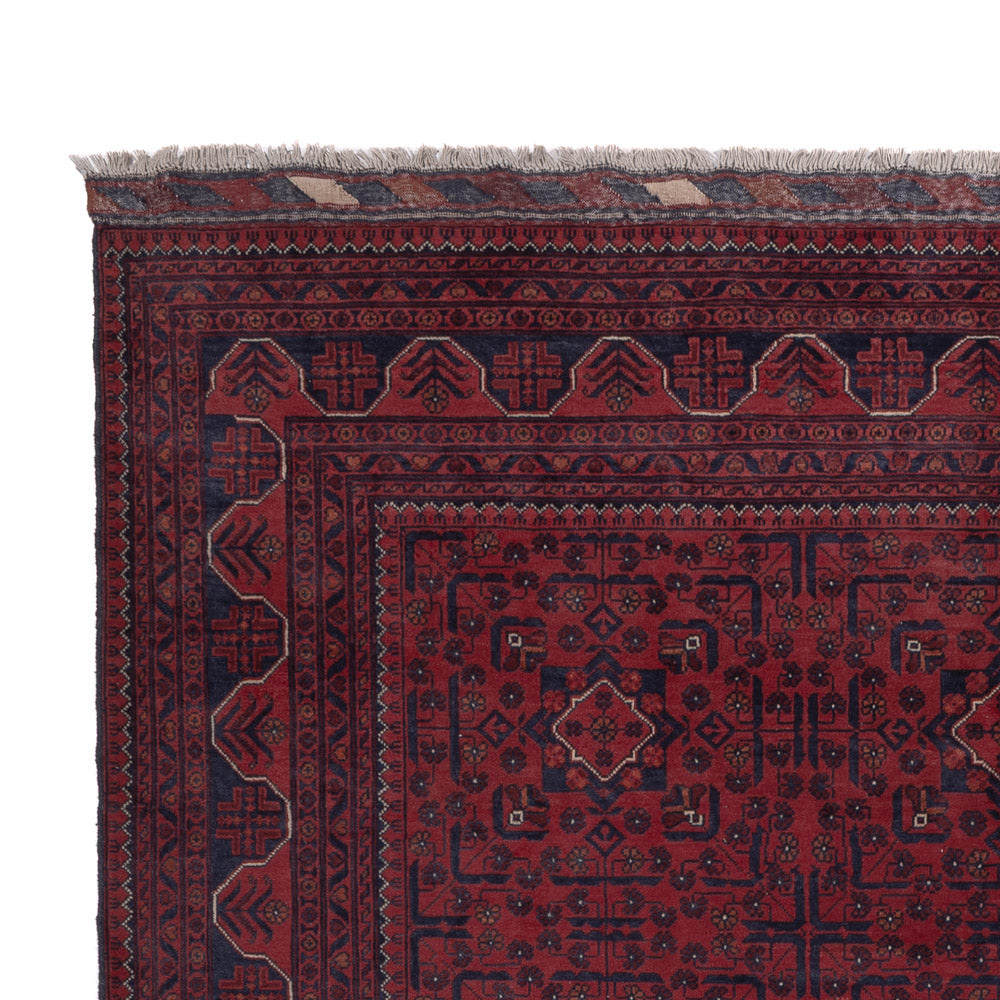 Afghan Rug - Kunduz - 301 x 199 cm - dark red