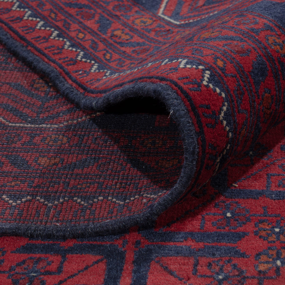 Afghan Rug - Kunduz - 301 x 199 cm - dark red