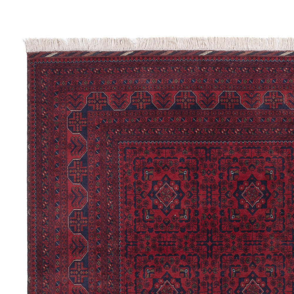 Afghan Rug - Royal - 286 x 202 cm - dark red