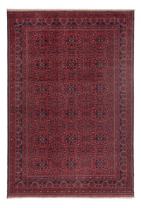 Afghan Teppich - Kunduz - 290 x 196 cm - dunkelrot