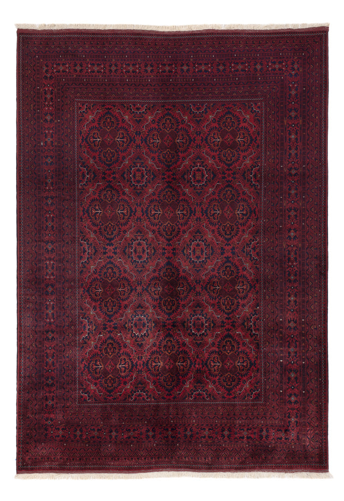 Afghan Rug - Royal - 292 x 202 cm - dark red
