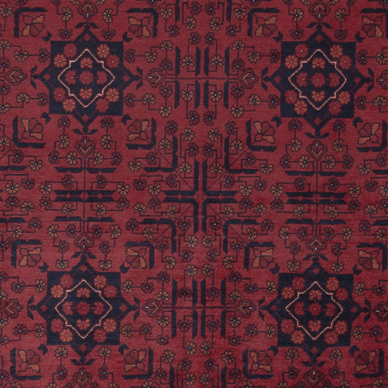 Afghan Rug - Royal - 281 x 199 cm - dark red