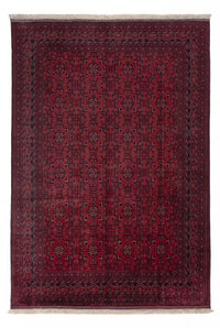 Afghan Rug - Royal - 293 x 196 cm - dark red