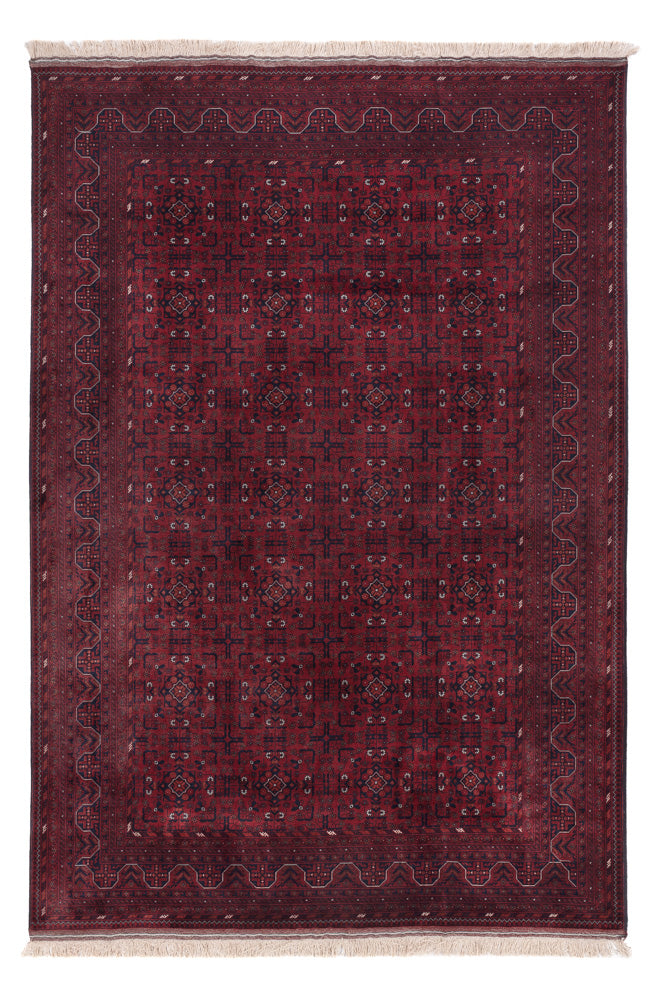 Afghan Rug - Royal - 298 x 199 cm - dark red
