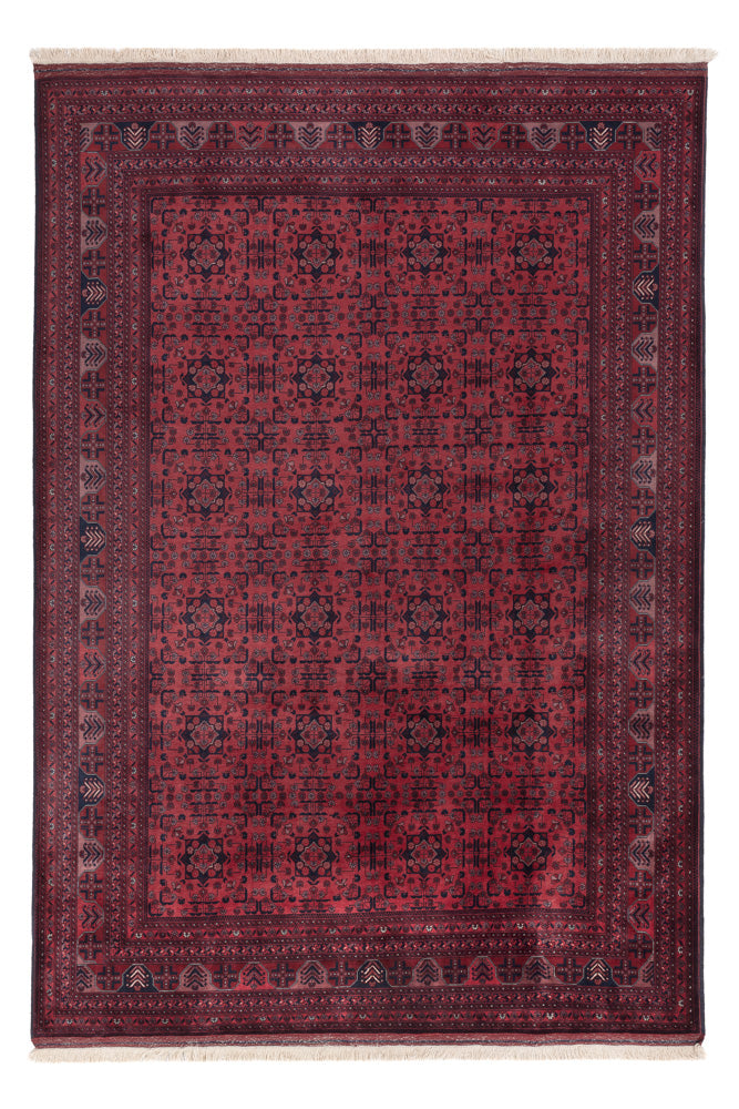 Afghan Rug - Royal - 292 x 199 cm - dark red