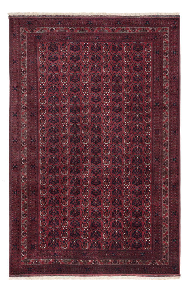 Afghan Rug - Royal - 303 x 194 cm - dark red
