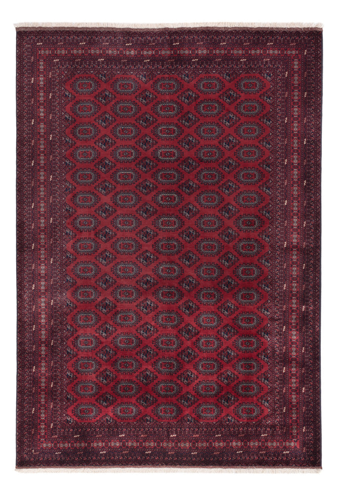 Afghan Rug - Royal - 296 x 200 cm - dark red