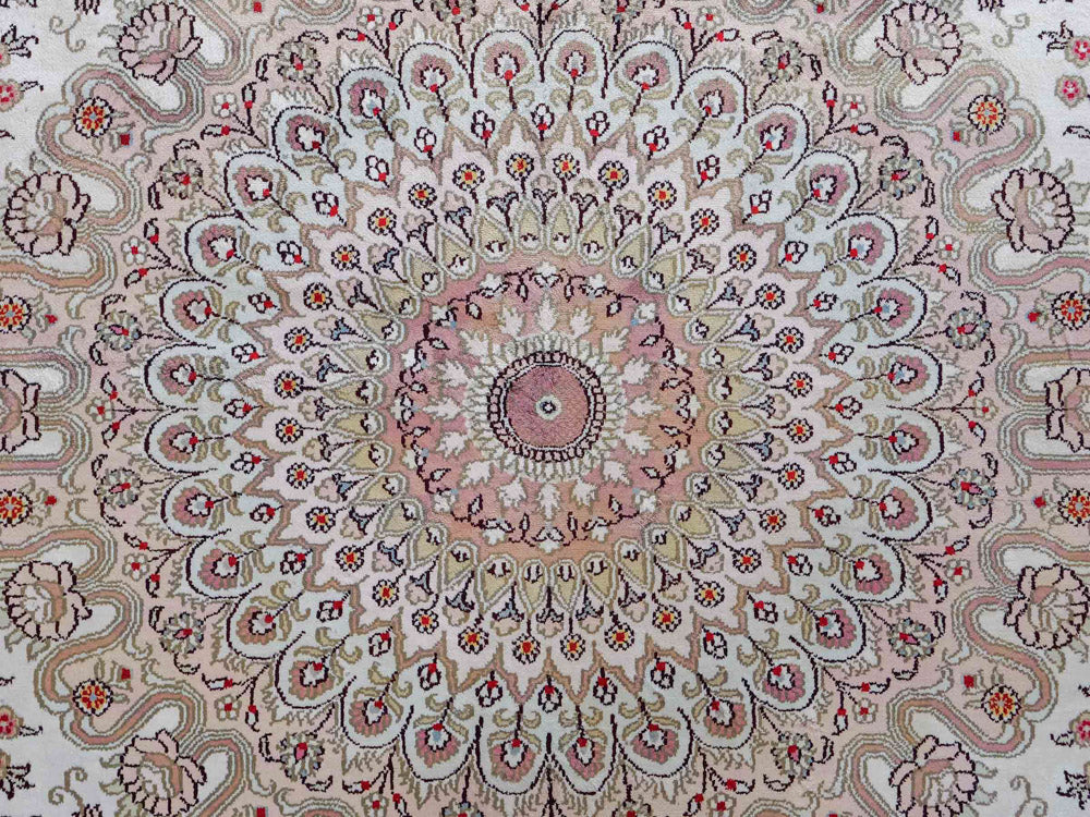 Silk Rug - Chinese Silk - 362 x 272 cm - beige