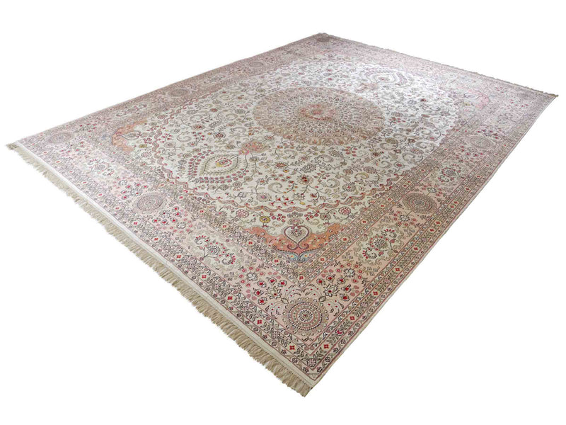 Silk Rug - Chinese Silk - 362 x 272 cm - beige