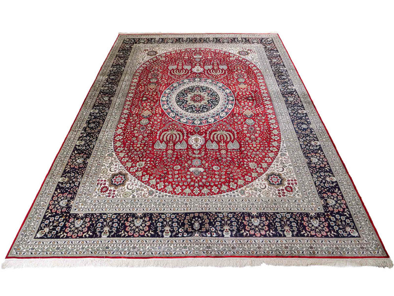 Chinese Silk Rug 370x272cm - Oriental Rug