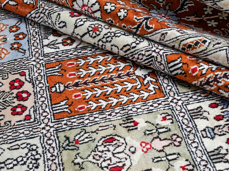 Seidenteppich - China Seide - 268 x 181 cm - hellgrau