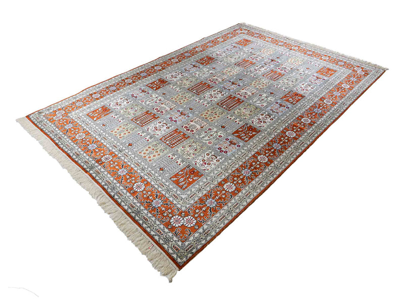 Seidenteppich - China Seide - 268 x 181 cm - hellgrau