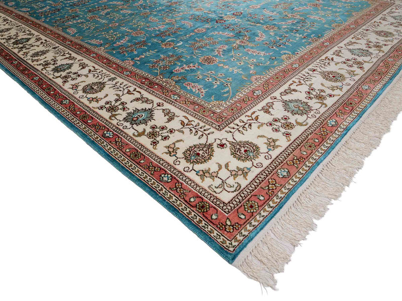 Silk Rug - Chinese Silk - 263 x 180 cm - light blue