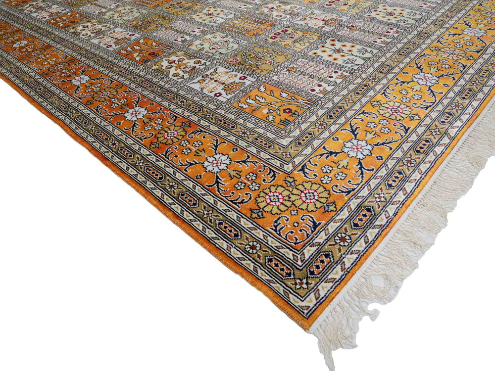 Silk Rug - Chinese Silk - 267 x 181 cm - dark beige