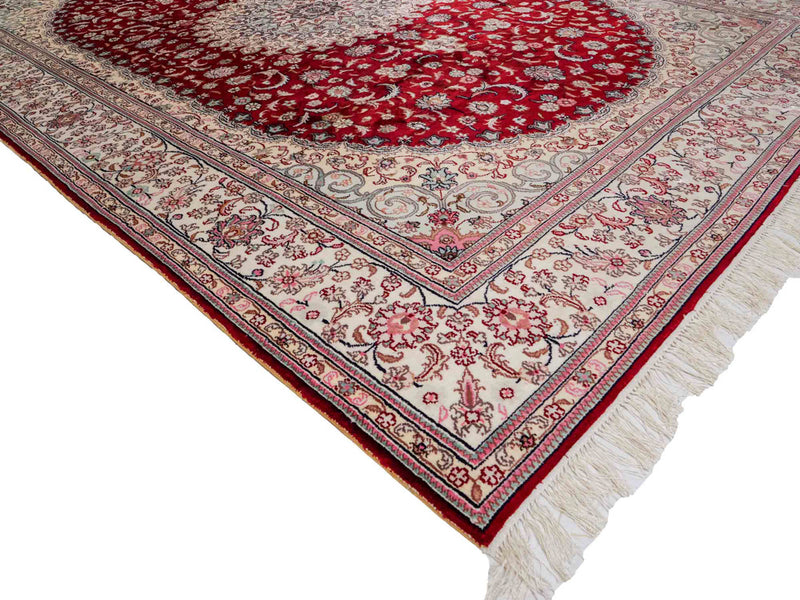 Silk Rug - Chinese Silk - 263 x 180 cm - red