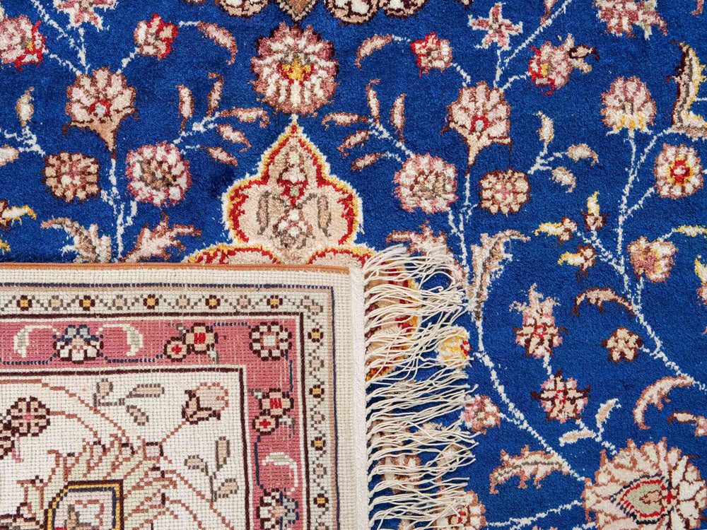 Seidenteppich - China Seide - 247 x 155 cm - blau