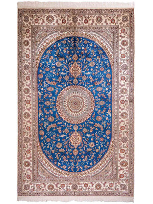 Silk Rug - Chinese Silk - 240 x 149 cm - blue