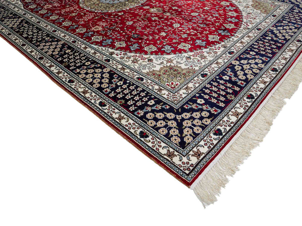 Silk Rug - Chinese Silk - 246 x 152 cm - red