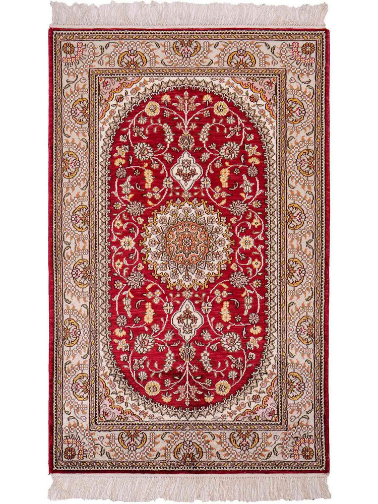 Chinese Silk Rug 120x75cm - Oriental Rug