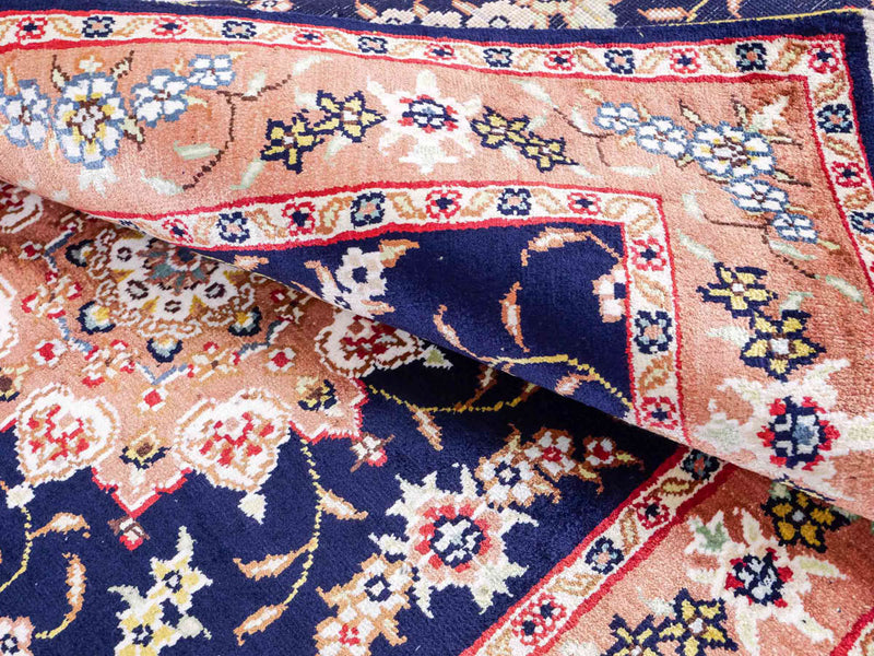 Silk Rug - Chinese Silk - 122 x 78 cm - dark blue