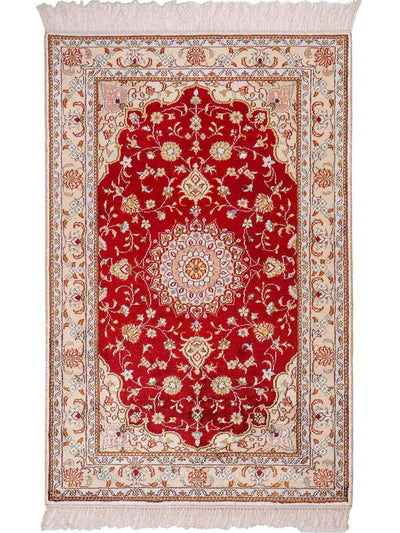 Chinese Silk Rug 77x120cm - Oriental Rug