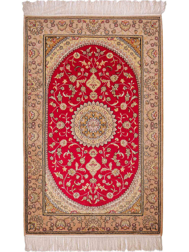Chinese Silk Rug 121x78cm - Oriental Rug