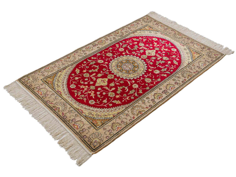 Chinese Silk Rug 121x78cm - Oriental Rug