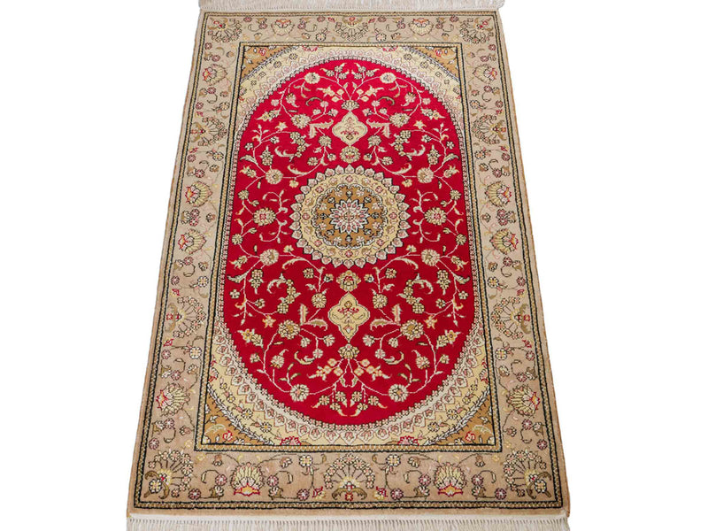 Chinese Silk Rug 121x78cm - Oriental Rug