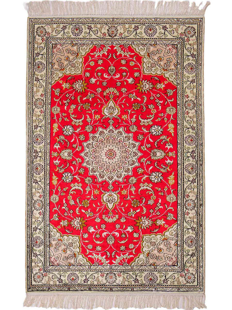 Chinese Silk Rug 122x78cm - Oriental Rug