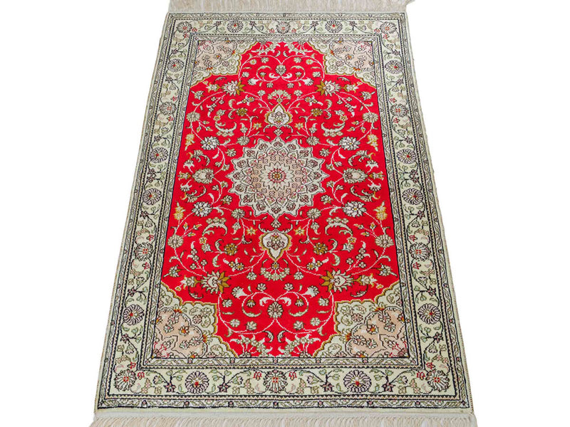 Chinese Silk Rug 122x78cm - Oriental Rug