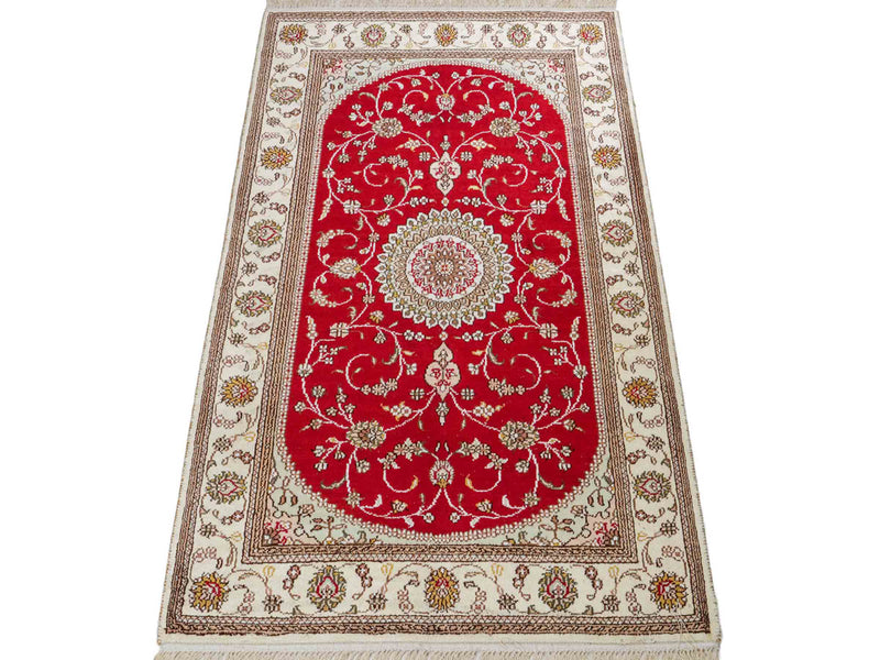 Chinese Silk Rug 122x76cm - Oriental Rug